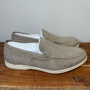 Old Money Men's Tan Suede Loafers, Size 44